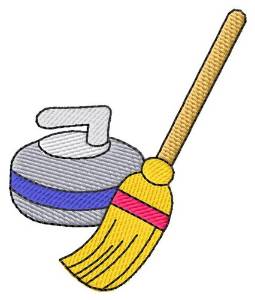 Picture of Rock & Broom Machine Embroidery Design