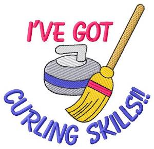 Picture of Curling Skills Machine Embroidery Design
