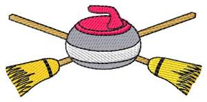 Picture of Brooms & Rock Machine Embroidery Design