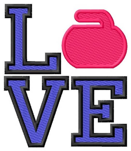 Picture of Love To Curl Machine Embroidery Design