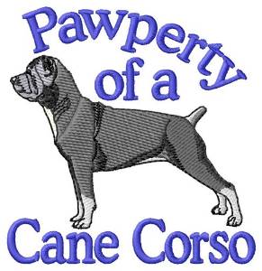 Picture of Pawperty Of Cane Corso Machine Embroidery Design
