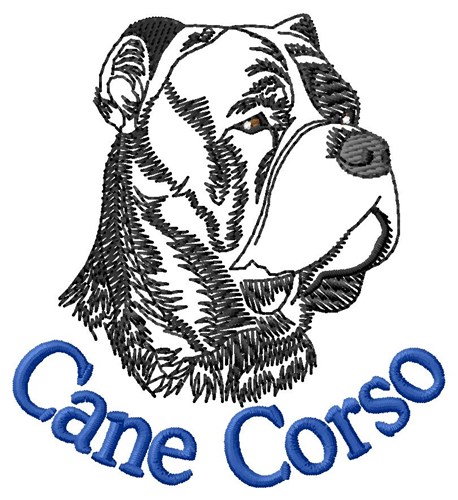 Cane Corso Machine Embroidery Design