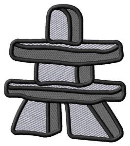 Picture of Inuit Inukshuk Machine Embroidery Design