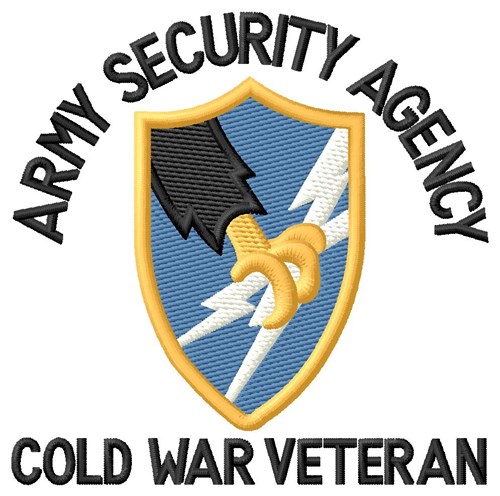 Cold War Security Agency Machine Embroidery Design