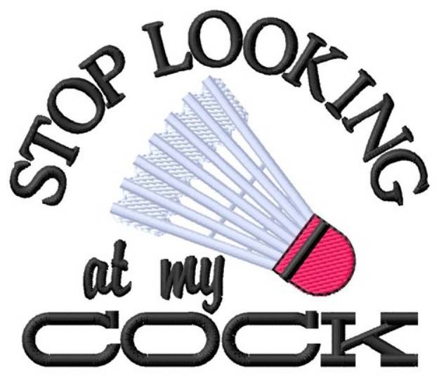 Picture of Stop Looking Machine Embroidery Design