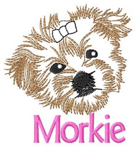 Picture of Morkie Head Machine Embroidery Design