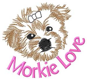 Picture of Morkie Love Machine Embroidery Design