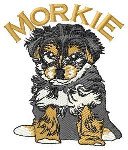 Picture of Pup Morkie Machine Embroidery Design