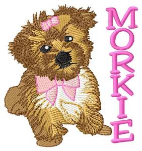 Picture of Morkie Dog Machine Embroidery Design