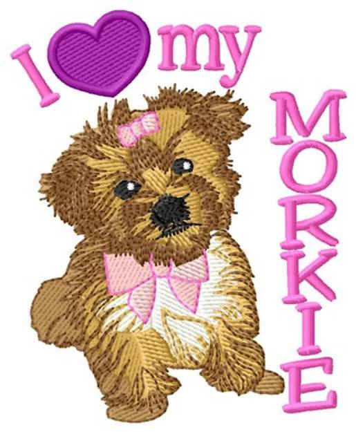 Picture of My Morkie Machine Embroidery Design