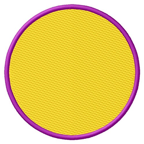 Filled Circle Machine Embroidery Design