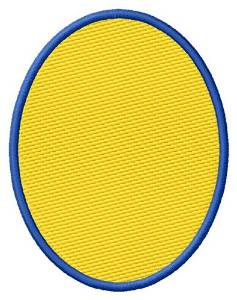 Picture of Filled Oval Machine Embroidery Design