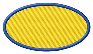 Picture of Oval Filled Machine Embroidery Design