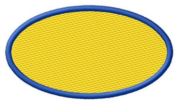 Picture of Oval Filled Machine Embroidery Design