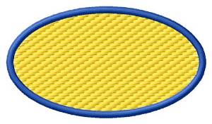 Picture of Oval Textured Machine Embroidery Design