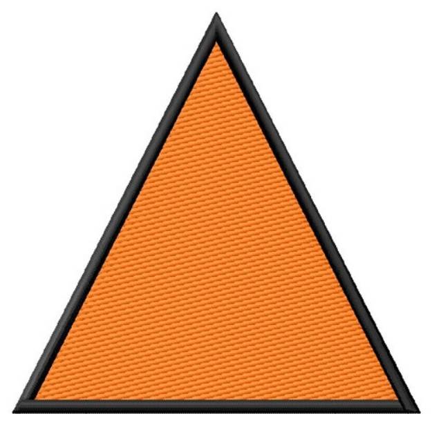 Picture of Filled Equilateral Triangle Machine Embroidery Design