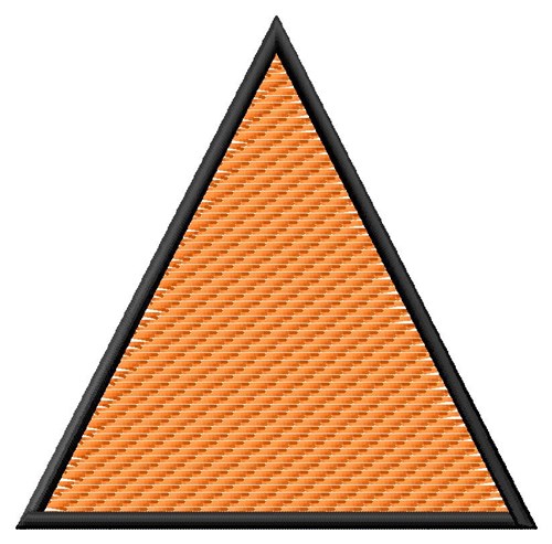 Textured Equilateral Triangle Machine Embroidery Design