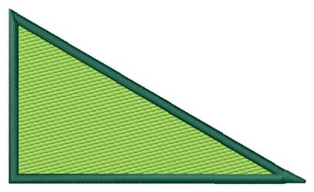 Picture of Filled Right Triangle Machine Embroidery Design