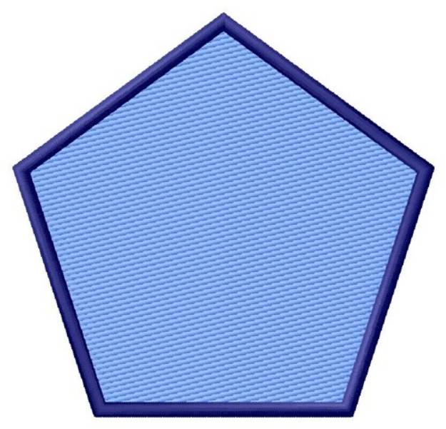 Picture of Filled Pentagon Machine Embroidery Design