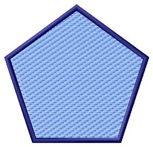 Picture of Textured Pentagon Machine Embroidery Design