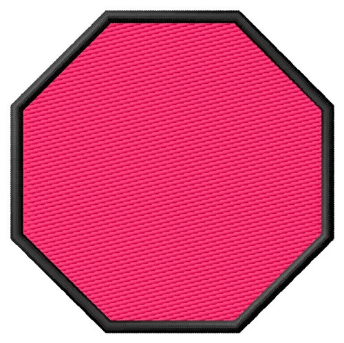 Filled Octagon Machine Embroidery Design
