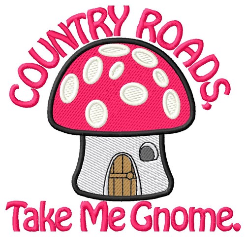Country Roads Machine Embroidery Design