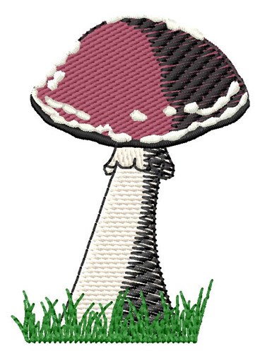 Mushroom Toadstool Machine Embroidery Design