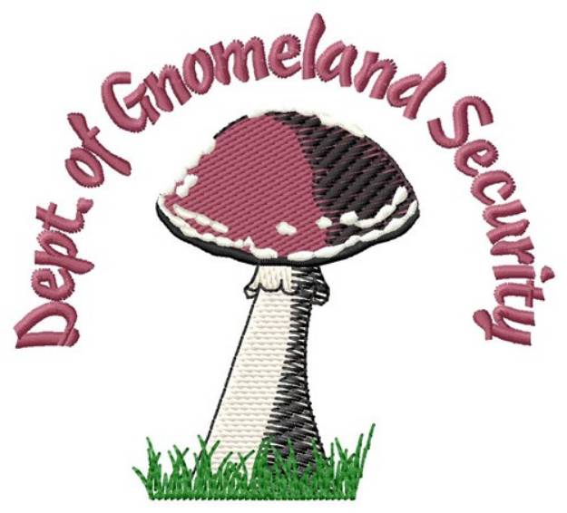 Picture of Gnomeland Security Machine Embroidery Design