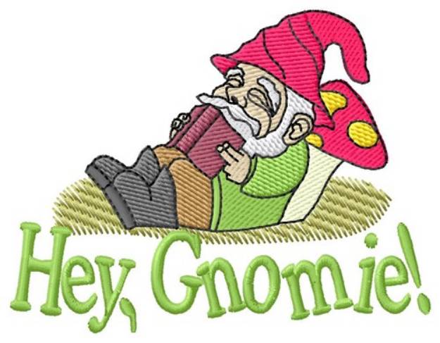 Picture of Hey Gnomie Machine Embroidery Design