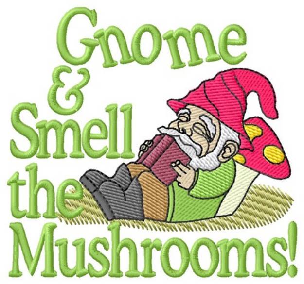 Picture of Gnome Smell Machine Embroidery Design