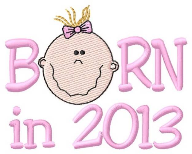 Picture of 2013 Girl Machine Embroidery Design