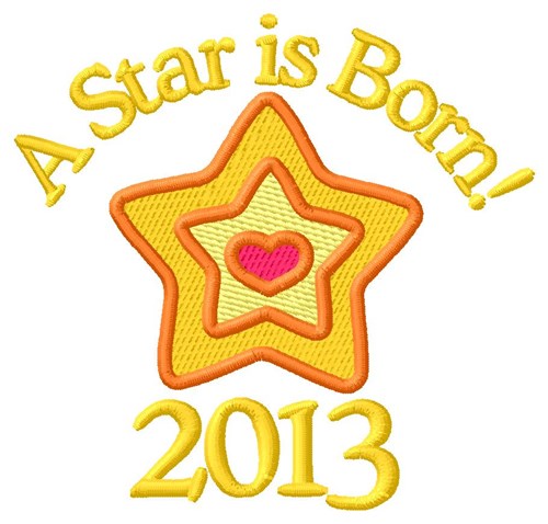 2013 Star Machine Embroidery Design