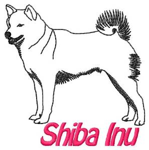 Picture of Shiba Inu Machine Embroidery Design