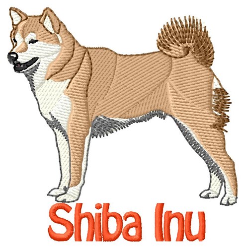 Shiba Inu Dog Machine Embroidery Design