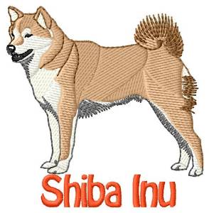 Picture of Shiba Inu Dog Machine Embroidery Design