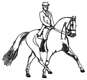 Picture of Dressage Machine Embroidery Design