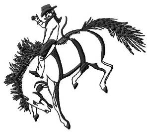Picture of Bronc Buster Machine Embroidery Design