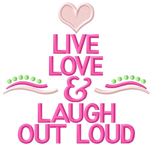 Out Loud Machine Embroidery Design