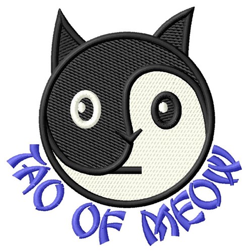 Tao Of Meow Machine Embroidery Design