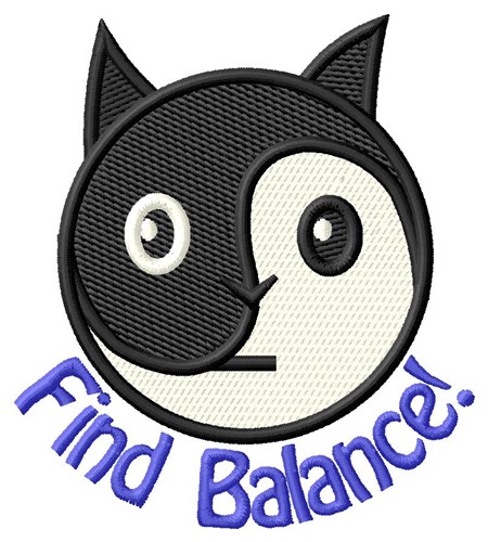 Find Balance! Machine Embroidery Design