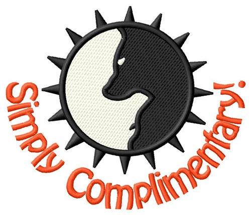 Complimentary Dogs Machine Embroidery Design