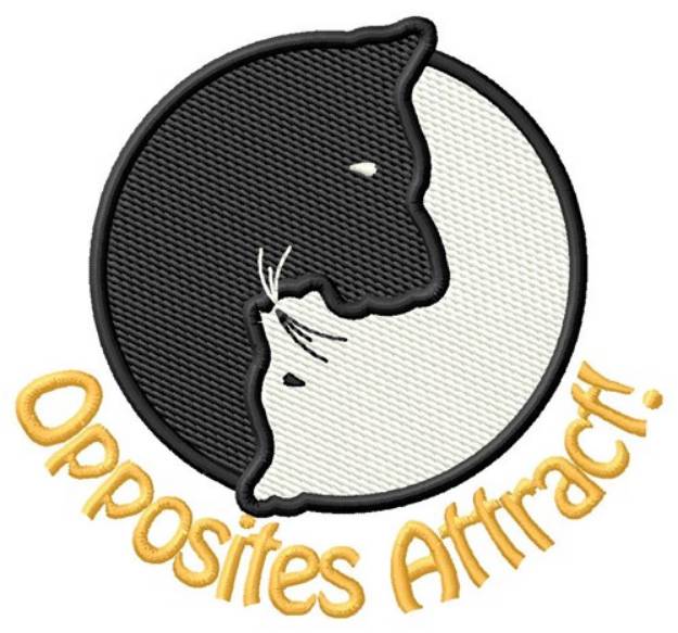 Picture of Opposites Attract! Machine Embroidery Design