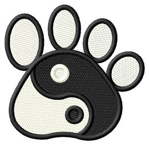 Picture of Dog Pawprint Machine Embroidery Design