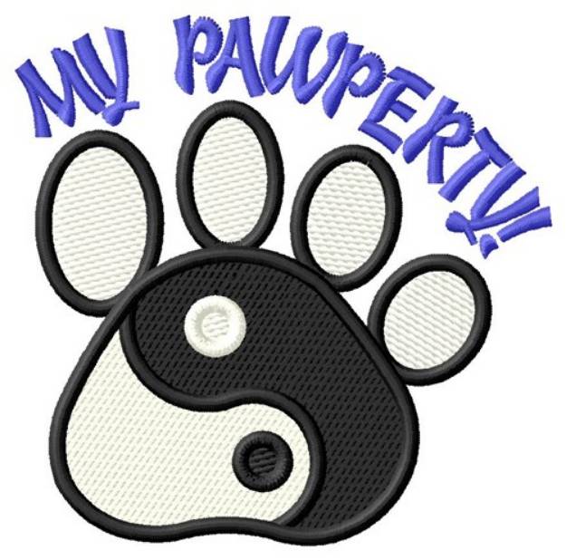 Picture of My Pawperty! Machine Embroidery Design