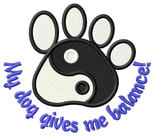 Dogs Are Balance Factors! Machine Embroidery Design