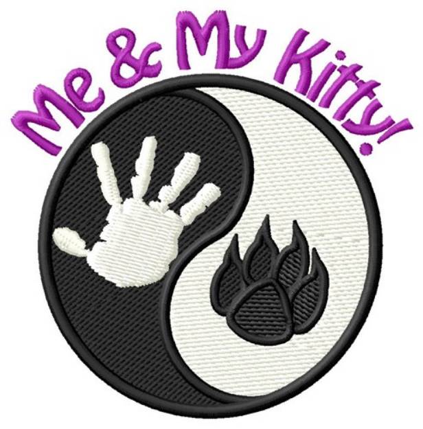 Picture of Me & My Kitty! Machine Embroidery Design