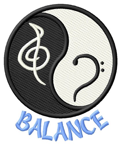 Balance Machine Embroidery Design