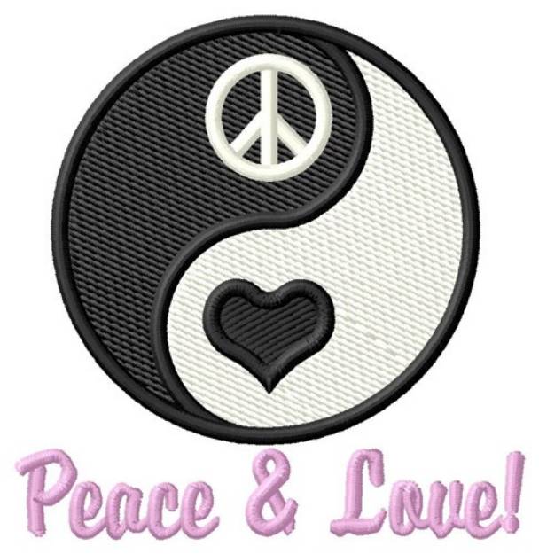 Picture of Peace & Love! Machine Embroidery Design