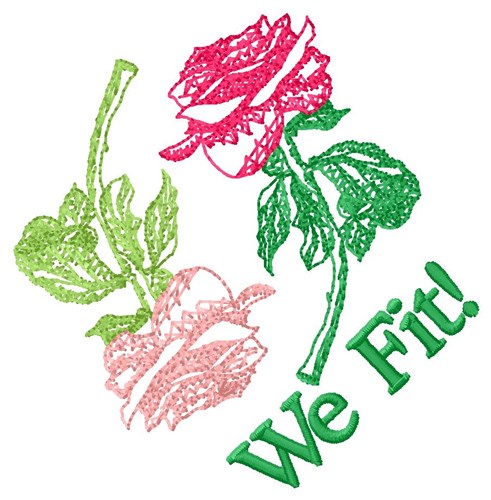 We Fit! Machine Embroidery Design