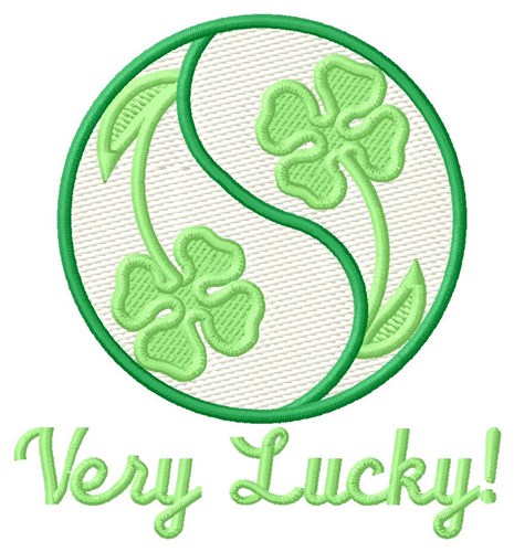 Very Lucky Clover! Machine Embroidery Design